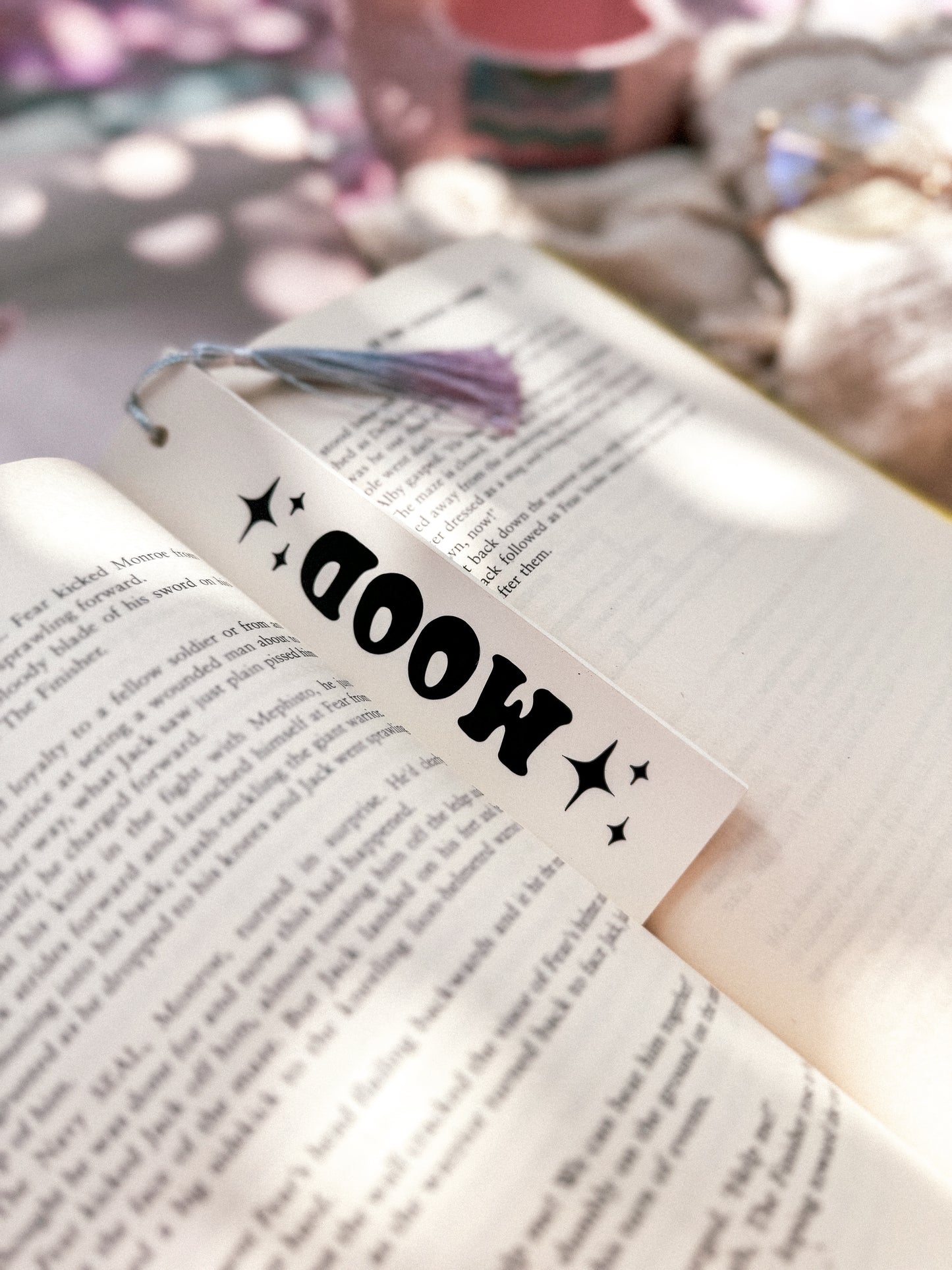 Cute bookmark with sign